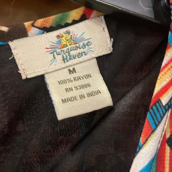 Turquoise Haven maxi ruffle dress - Picture 2 of 4